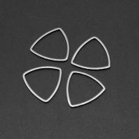 Nerezová ocel Propojení kroužek, Nerez, Trojúhelník, barva stříbrná á, 16x16x1mm, Prodáno By PC