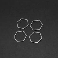 Nerezová ocel Propojení kroužek, Nerez, Rhombus, barva stříbrná á, 16x6x1mm, Prodáno By PC
