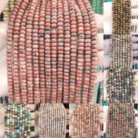 Mišrios Gemstone beads, Brangakmenis, Abakas, poliruotas, daugiau spalvų pasirinkimas, 4x8mm, Pardavė Strand