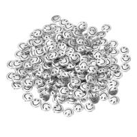 Perline in lega di zinco, lega in zinco, Cerchio, placcato color argento, DIY, argento, braccialetto salute, 3.20x10mm, Venduto da PC