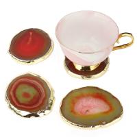 Agate Cup Pad plated DIY Sold By Lot