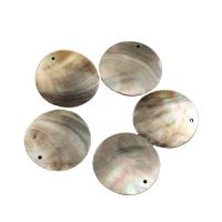Natural Black Shell Pendants polished DIY mixed colors 50mm Sold By PC