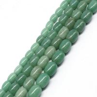 Natural Aventurine Beads Green Aventurine Drum polished DIY green Sold By Strand