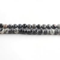 Black Silk Stone Bead, forgyldt, mode smykker & du kan DIY & forskellig størrelse for valg, turkisblå, Solgt af PC