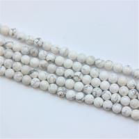 Dragi kamen perle Nakit, magnezita, Krug, uglađen, možete DIY & različite veličine za izbor, bijel, Prodano By Strand