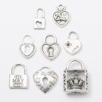 Zinc Alloy Lock Pendants plated fashion jewelry & DIY Sold By PC