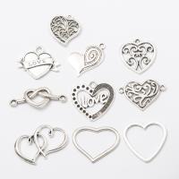 Pendentifs coeur en alliage de zinc, Placage, bijoux de mode & DIY & styles différents pour le choix, plus de couleurs à choisir, Vendu par PC