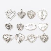 Zinc Alloy Heart Pendants plated fashion jewelry & DIY Sold By PC
