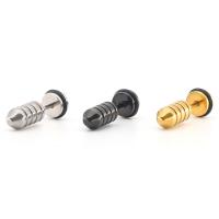 Titanium Steel Fake Plug, plated, fashion jewelry & Unisex, more colors for choice, Sold By PC