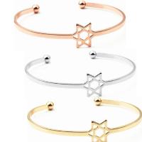 Iron Bracelet Hexagram plated adjustable & for woman & hollow 62mm Sold By PC