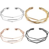 Iron Bracelet Geometrical Pattern plated multilayer & adjustable & for woman 60mm Sold By PC
