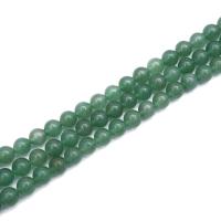 Aventurin Perlen, Grüner Aventurin, rund, poliert, DIY & verschiedene Größen vorhanden, keine, verkauft von Strang