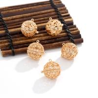 Hollow Μενταγιόν Brass, Ορείχαλκος, επιχρυσωμένο, κοσμήματα μόδας & DIY & διαφορετικά στυλ για την επιλογή, χρυσαφένιος, Sold Με PC