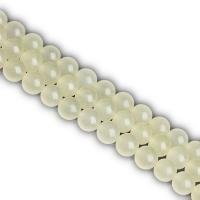 Natural Chalcedony Bead Yellow Calcedony Round polished DIY light orange Sold By Strand