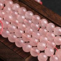 Natural Rose Quartz Beads Round polished DIY pink Sold By Strand