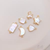 Shell Connector Brass plated fashion jewelry & DIY Sold By PC