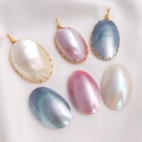 Cabochon en coquillage, Nacre perles, Placage, bijoux de mode & DIY, plus de couleurs à choisir, 20x30mm, Vendu par PC