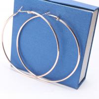 Alloy Hoop Earring plated 40mm Sold By Pair