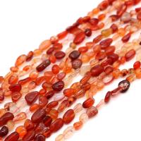 Gemstone Chips Red Agate irregular polished DIY reddish orange Sold By Strand