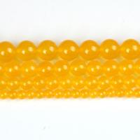 Natural Chalcedony Bead Yellow Calcedony plated DIY Sold By PC