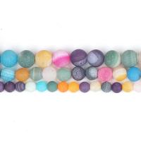 Agate Beads plated DIY multi-colored Sold By PC