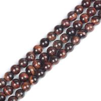 Natural Tiger Eye Beads plated DIY brown Sold By PC