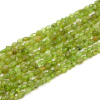 Peridot Stone Beads irregular polished DIY olive green Sold By Strand