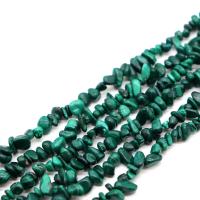 Perles malachites, Malachite, Irrégulière, poli, DIY, vert, 5x8mm, Vendu par brin