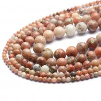 Gemstone Jewelry Beads Plum Stone Round polished DIY Sold By Strand