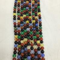Naturliga Rainbow Agate Pärlor, Rund, polerad, DIY & olika storlek för val, flerfärgad, Säljs av Strand