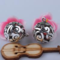 Zinc Alloy Bell Charm plated DIY silver color 24mm Sold By PC