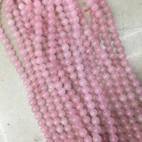Perline di quarzo rosa naturale, Cerchio, lucido, DIY & formato differente per scelta, rosa, 20Strandstrefolo/borsa, Venduto da borsa