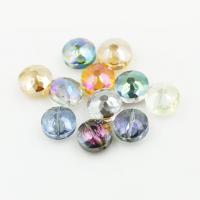 Flat Round Crystal Beads, polished, DIY & faceted, more colors for choice, 14mm, Sold By PC