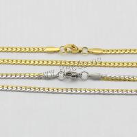 Stainless Steel Chain Necklace plated Length Approx 19.5 Inch Sold By Lot