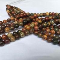 Gemstone Jewelry Beads Picasso Jasper Round polished DIY Sold By Strand