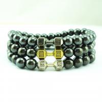 Magnetic Jewelry Bracelet Hematite fashion jewelry & Unisex Sold Per Approx 7.1 Inch Strand