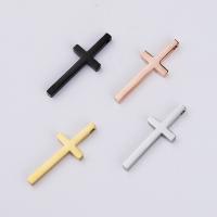 Stainless Steel Cross Pendants plated DIY Sold By PC