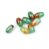 Perles agates, agate malachite, bijoux de mode & DIY, vert, 8x12mm, 30PC/brin, Vendu par brin