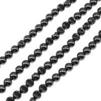Magnetska hematita perle, Krug, uglađen, faceted, 10x10mm, Prodano Per Približno 16 inčni Strand