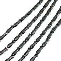 Magnetic Hematite Beads Fish polished Sold Per Approx 16 Inch Strand