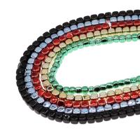 Magnetska hematita perle, Trg, uglađen, više boja za izbor, Prodano Per Približno 16 inčni Strand