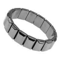Magnetische sieraden Armband, Magnetische Hematiet, gepolijst, 12x7x7mm, Per verkocht Ca 23 cm Strand