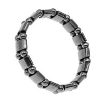 Magnetische sieraden Armband, Magnetische Hematiet, Onregelmatige, gepolijst, 11x7x5mm, Per verkocht Ca 23 cm Strand