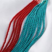 Gemstone Smycken Pärlor, Natursten, Rund, DIY, fler färger för val, 2mm, Säljs av Strand