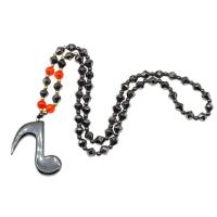 Magnetic Necklace Magnetic Hematite Music Note polished Sold Per Approx 36 cm Strand