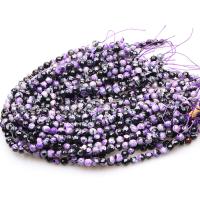 Perles agates, agate feu, Rond, poli, DIY & normes différentes pour le choix & facettes, violet, Vendu par brin