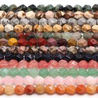 Mixed Gemstone Beads Round Star Cut Faceted Sold By Strand