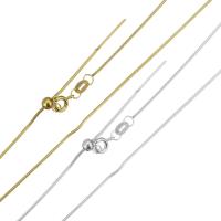 Inox lanac zmija, Nehrđajući čelik, pozlaćen, modni nakit & za žene, više boja za izbor, 1mm, Prodano Per 18 inčni Strand