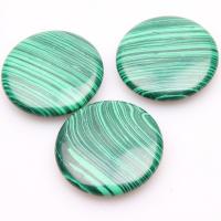 Natural Gemstone Cabochons Malachite Flat Round polished DIY green Sold By PC