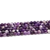 Perline di ametista naturale, Cerchio, lucido, viola, 10mm, 38PC/filo, Venduto da filo